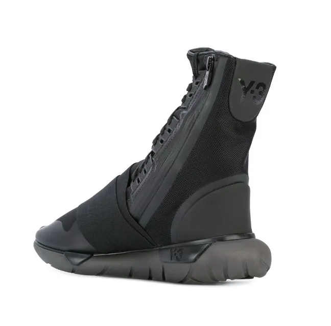 adidas Y-3 Qasa Men'S High-Top Sneaker Boot, Black, Blk