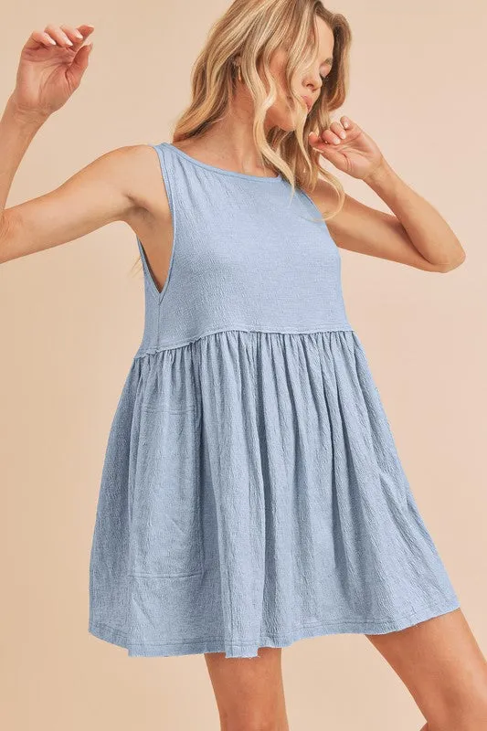 Aemi   Co Round Neck Mini Tank Dress
