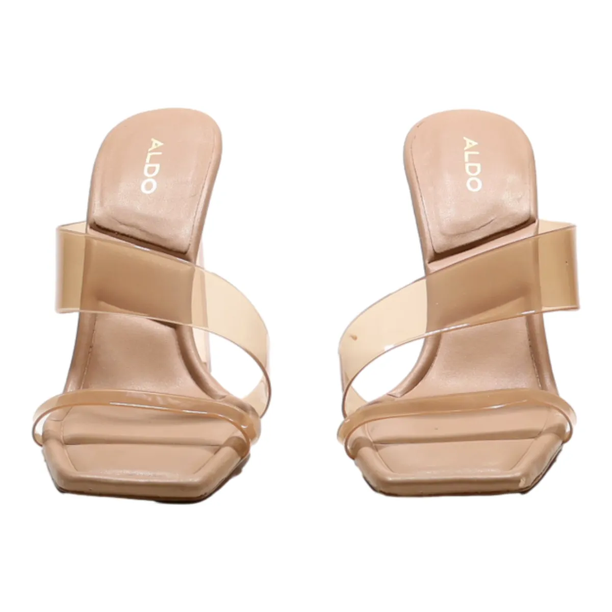 ALDO Mule Heels Beige Synthetic Womens UK 7