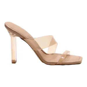 ALDO Mule Heels Beige Synthetic Womens UK 7
