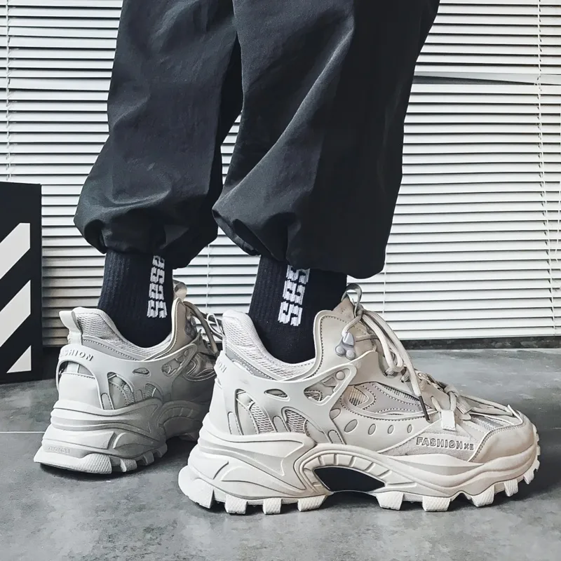 Alternative Style Men's Sneakers / High Sole Shoes