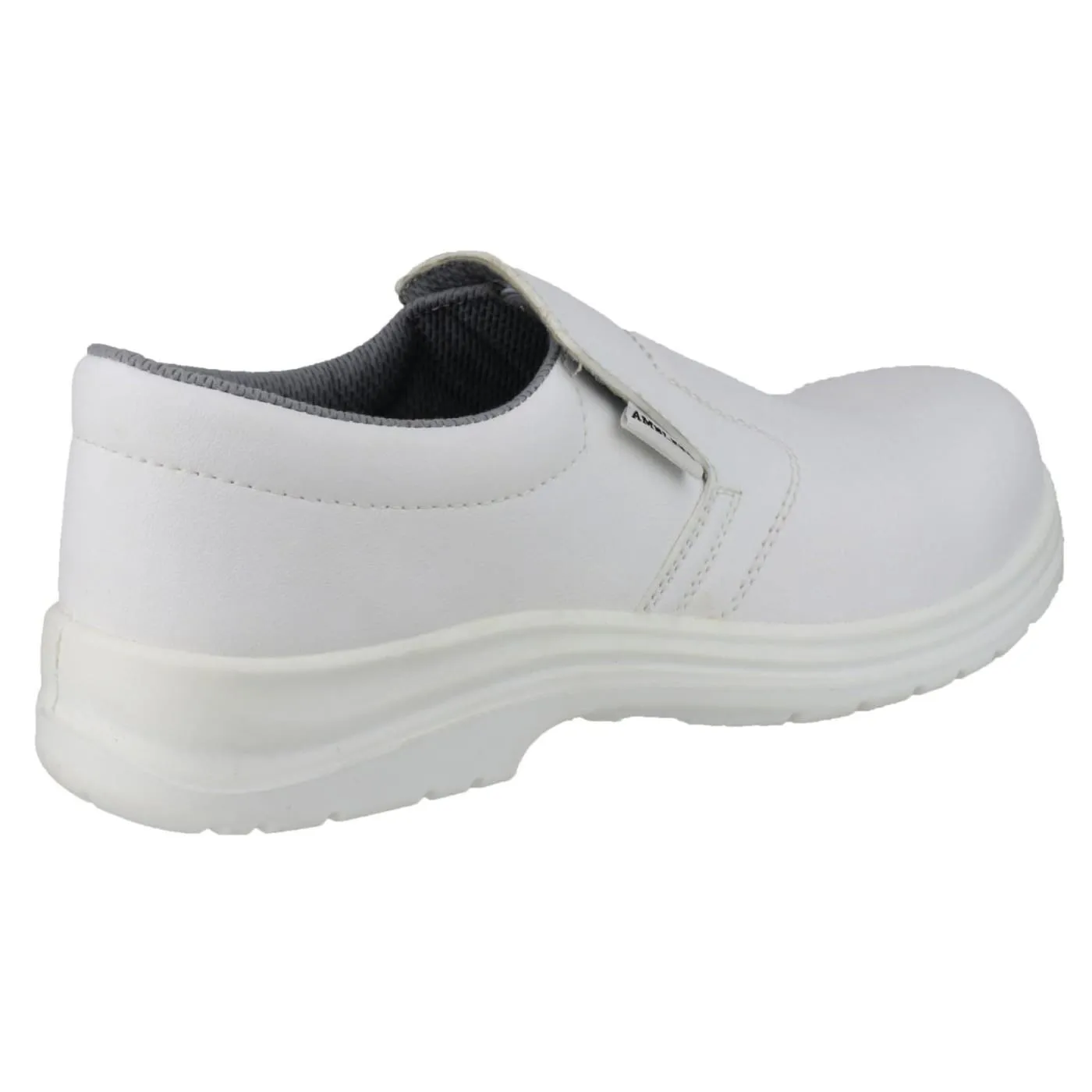 Amblers Safety White FS510 Metal-Free Water-Resistant Slip on Safety Shoes