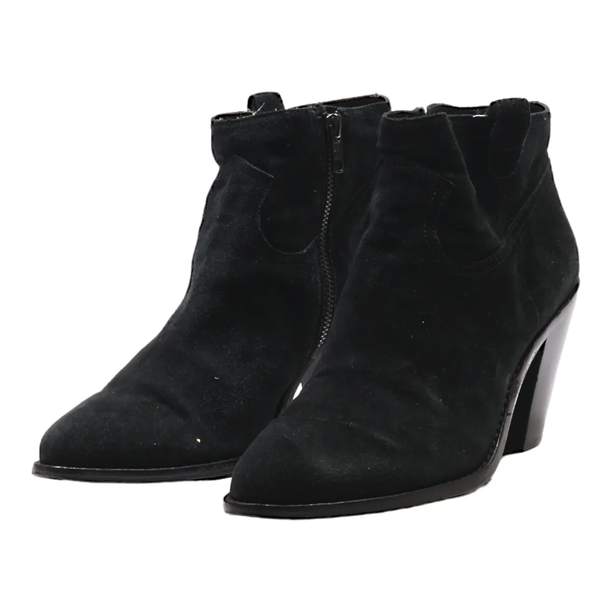 ASH Ankle Boots Black Leather Womens UK 7
