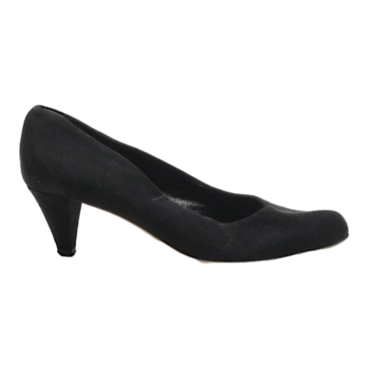 BALLY Pump Heels Black Suede Womens UK 5