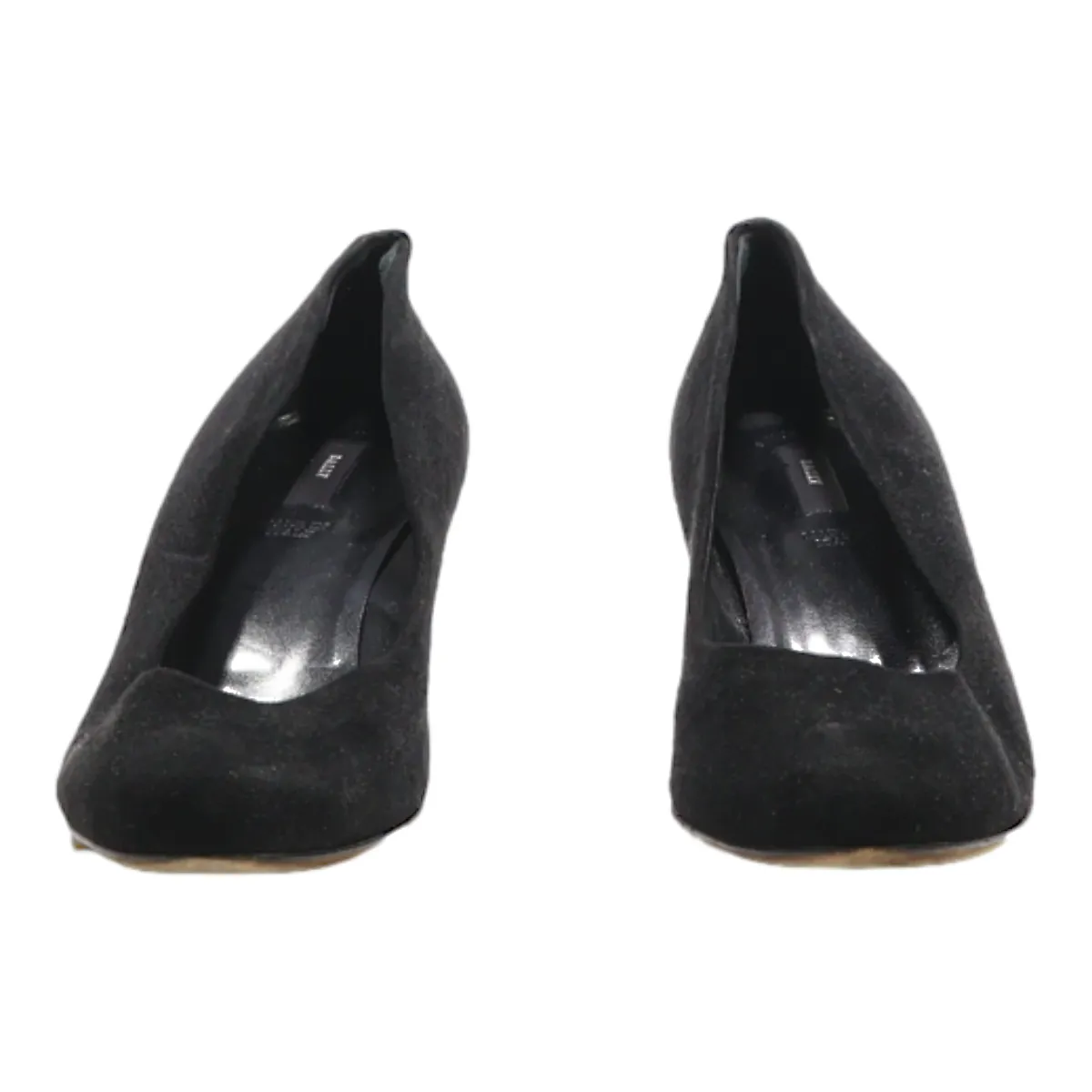 BALLY Pump Heels Black Suede Womens UK 5