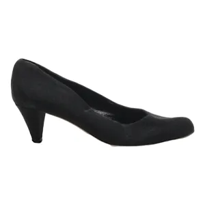 BALLY Pump Heels Black Suede Womens UK 5