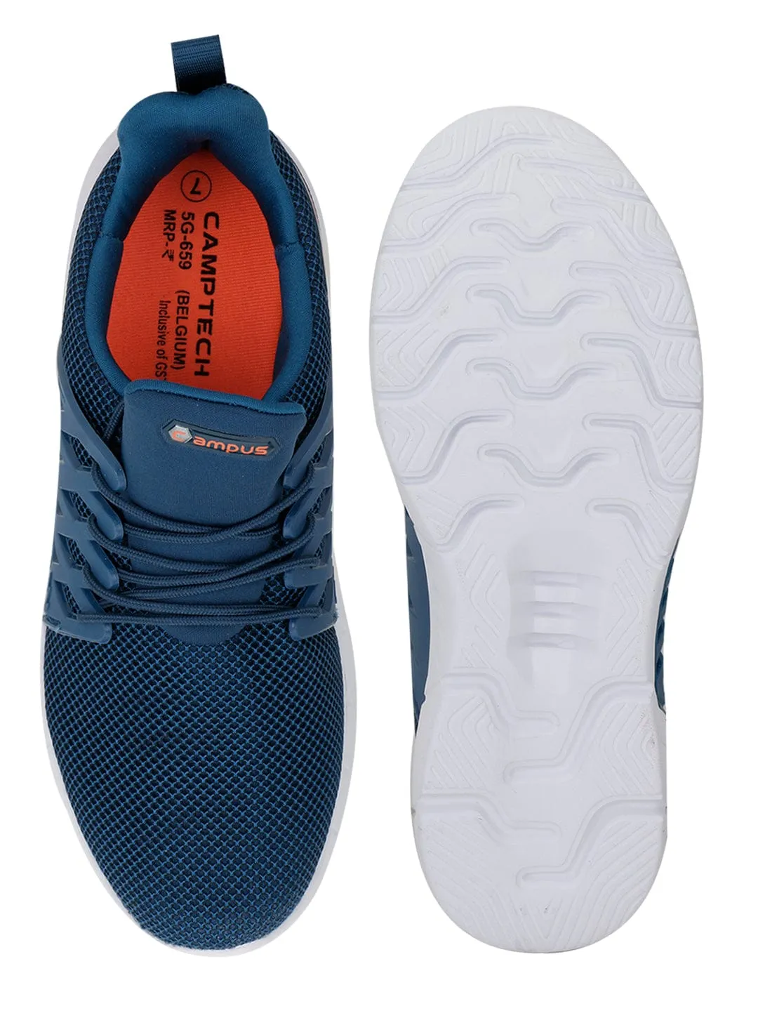 BELGIUM Blue Men's Running Shoes