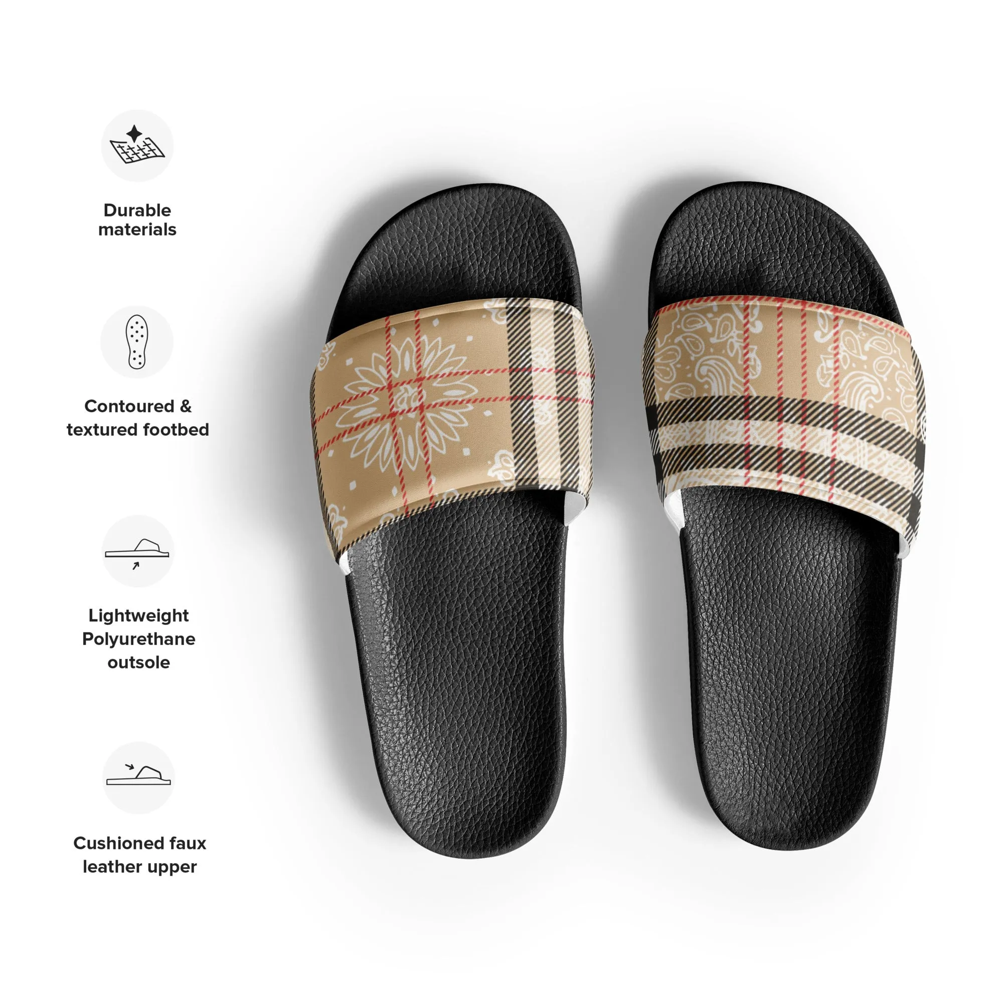 BEST PAISLEY PLAID Men’s slides