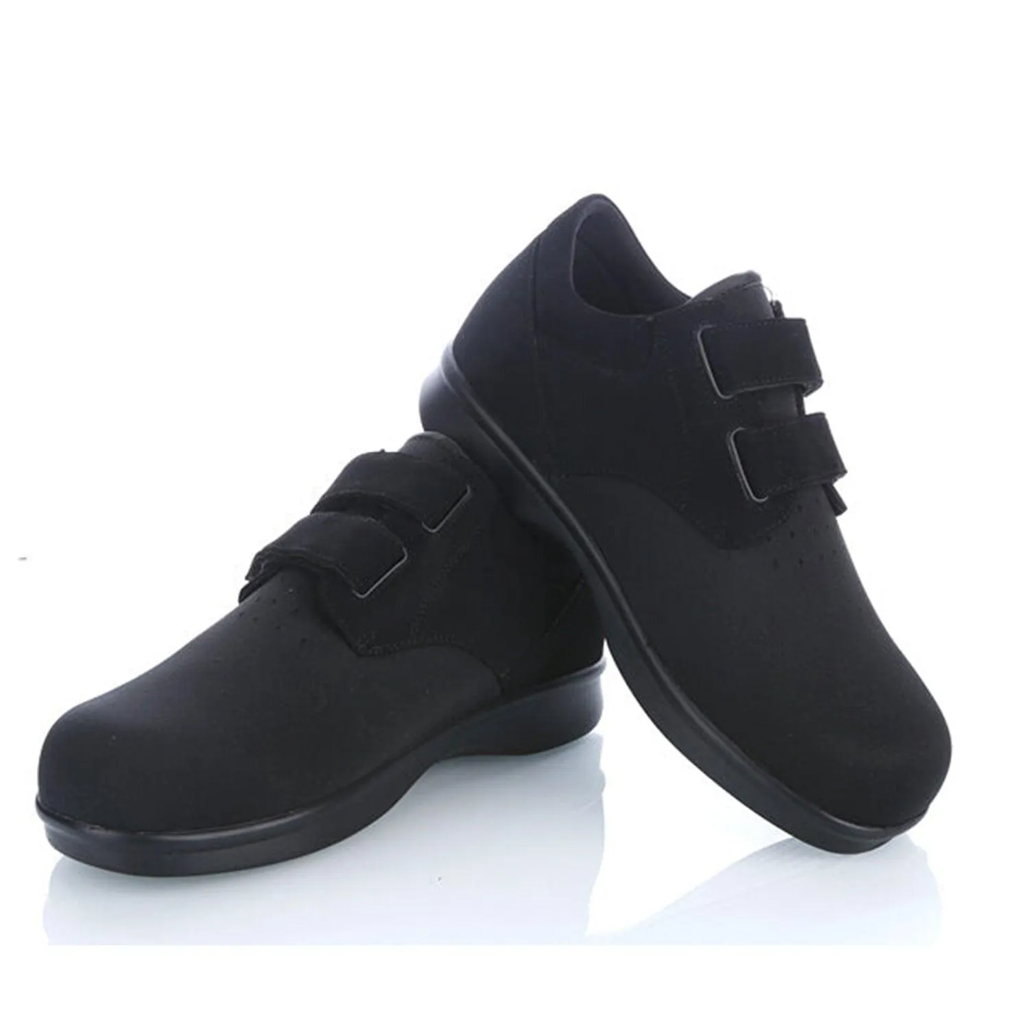 Black Leather / Neoprene Medical Grade Diabetic Footwear