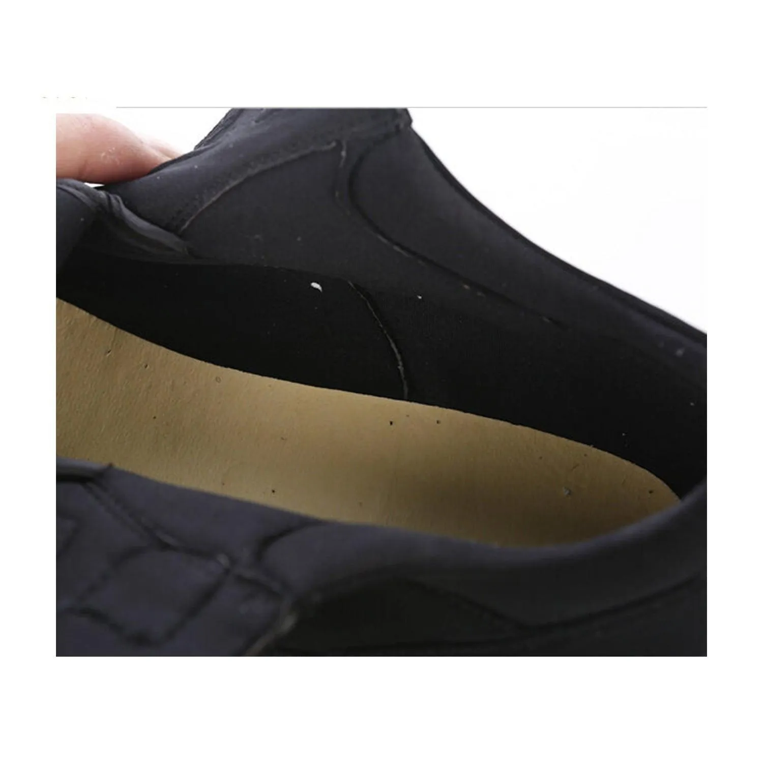 Black Leather / Neoprene Medical Grade Diabetic Footwear