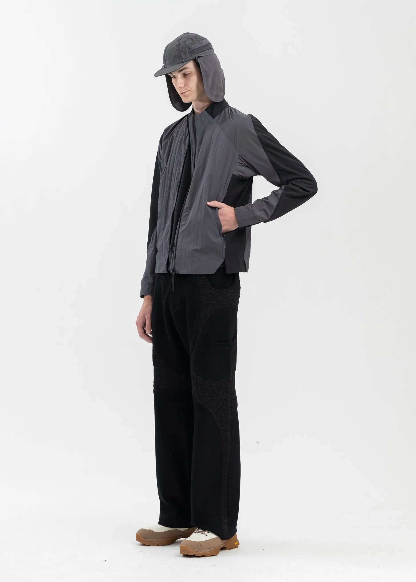 Black Meteorite Notch Track Top