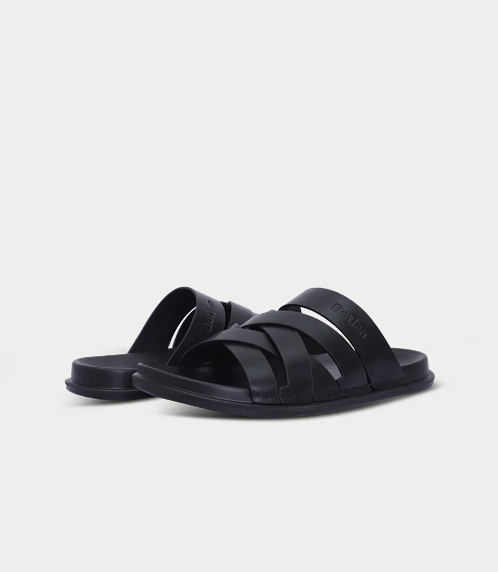 BM6883-BLACK-Men Slipper