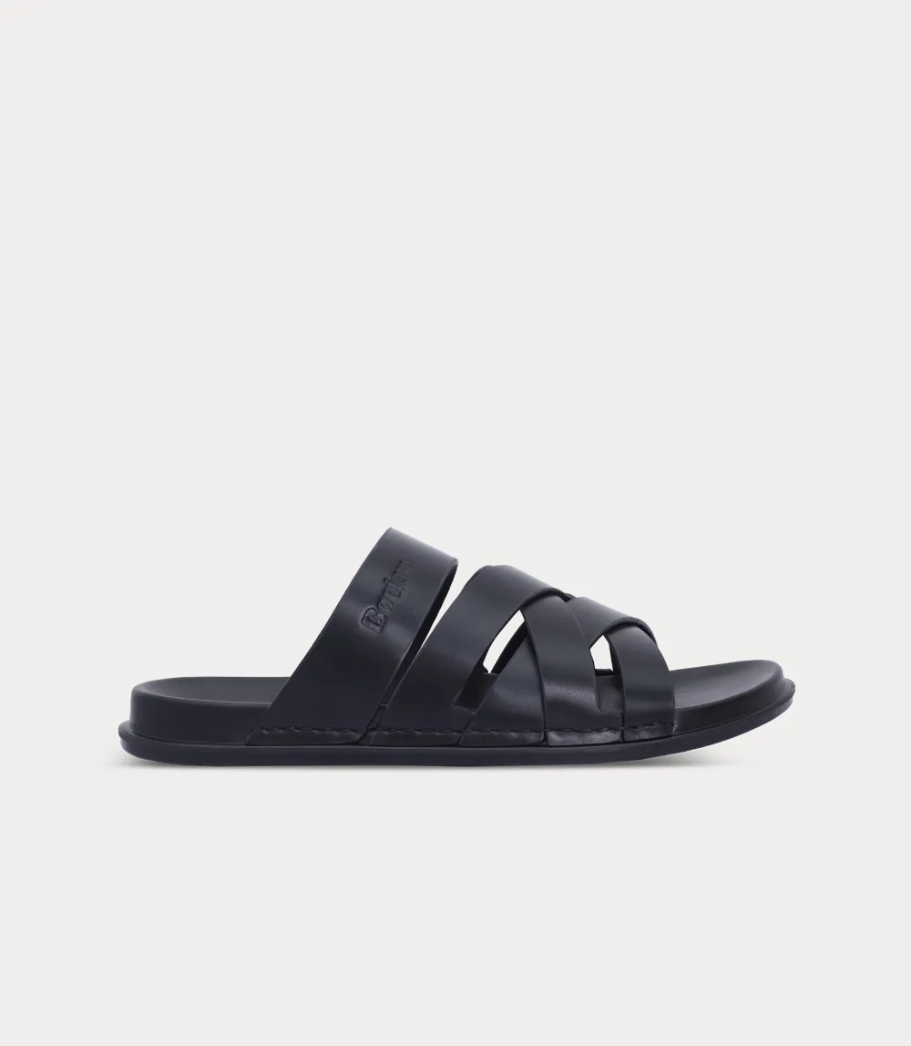 BM6883-BLACK-Men Slipper