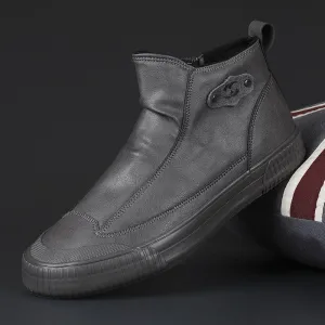 British PU Leather Sneakers