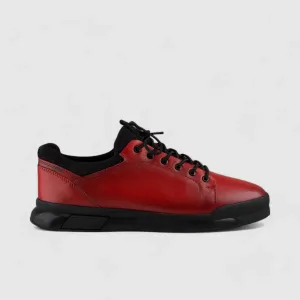 Bulletti Lace Up Sneaker Red 17374
