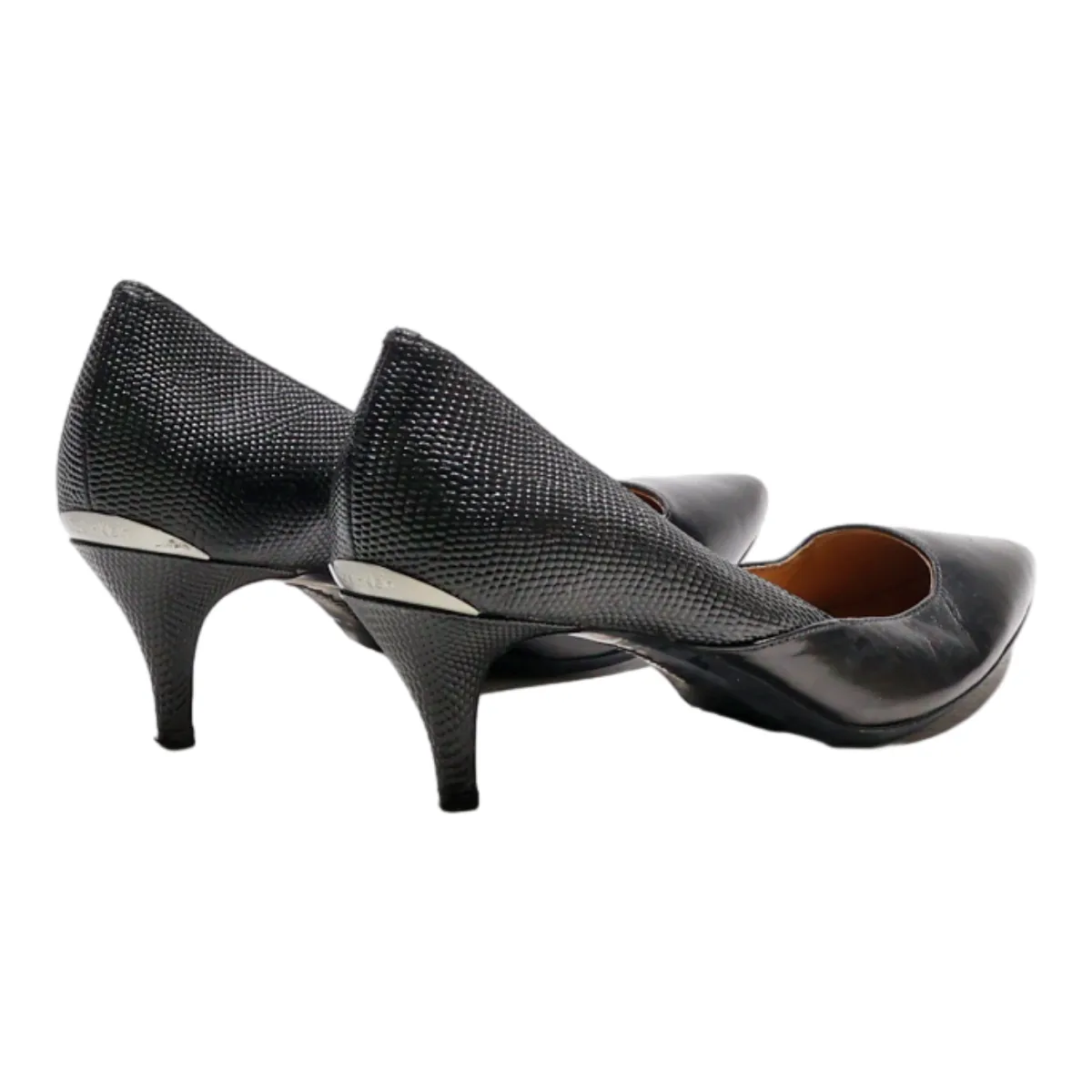 CALVIN KLEIN Pump Heels Black Synthetic Womens UK 4.5
