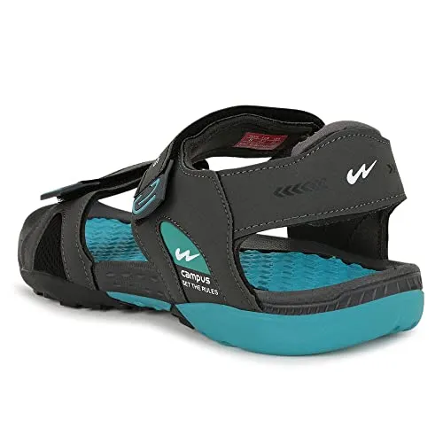 Campus Men's 2GC-18 D.Gry/T.BLU Sports Sandals - 8UK 2GC-18