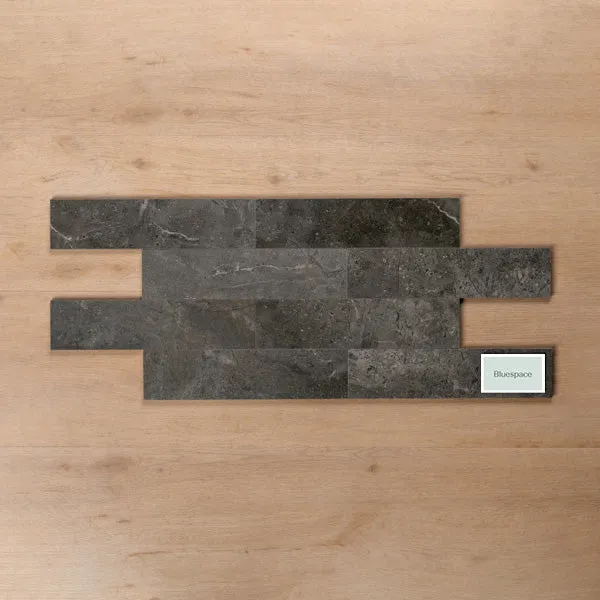 Casuarina Charcoal Honed Porcelain Tile 75x300mm