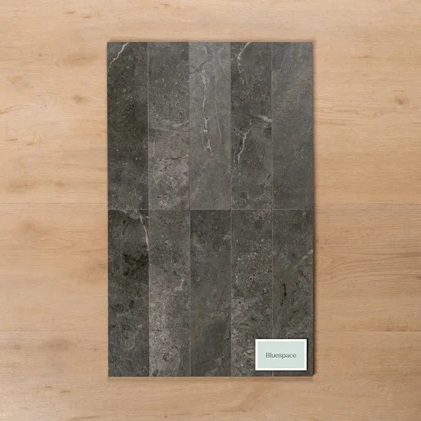 Casuarina Charcoal Honed Porcelain Tile 75x300mm