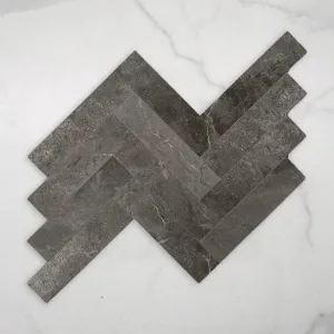 Casuarina Charcoal Honed Porcelain Tile 75x300mm