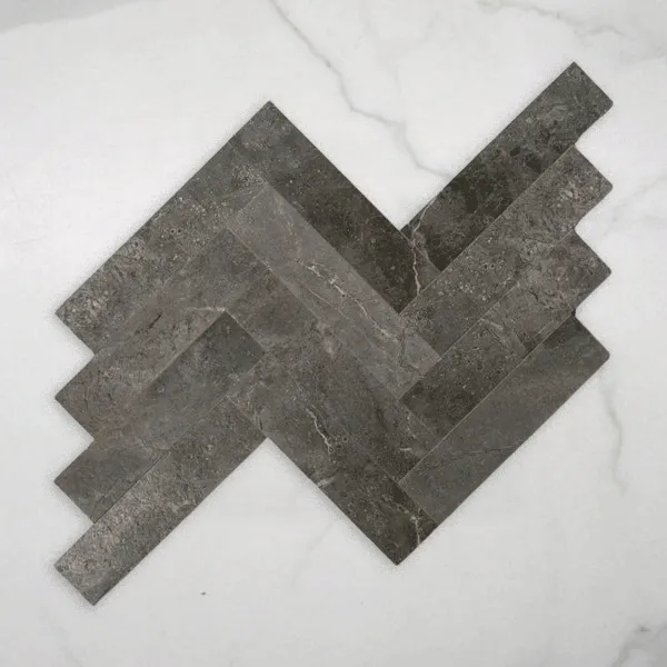 Casuarina Charcoal Honed Porcelain Tile 75x300mm