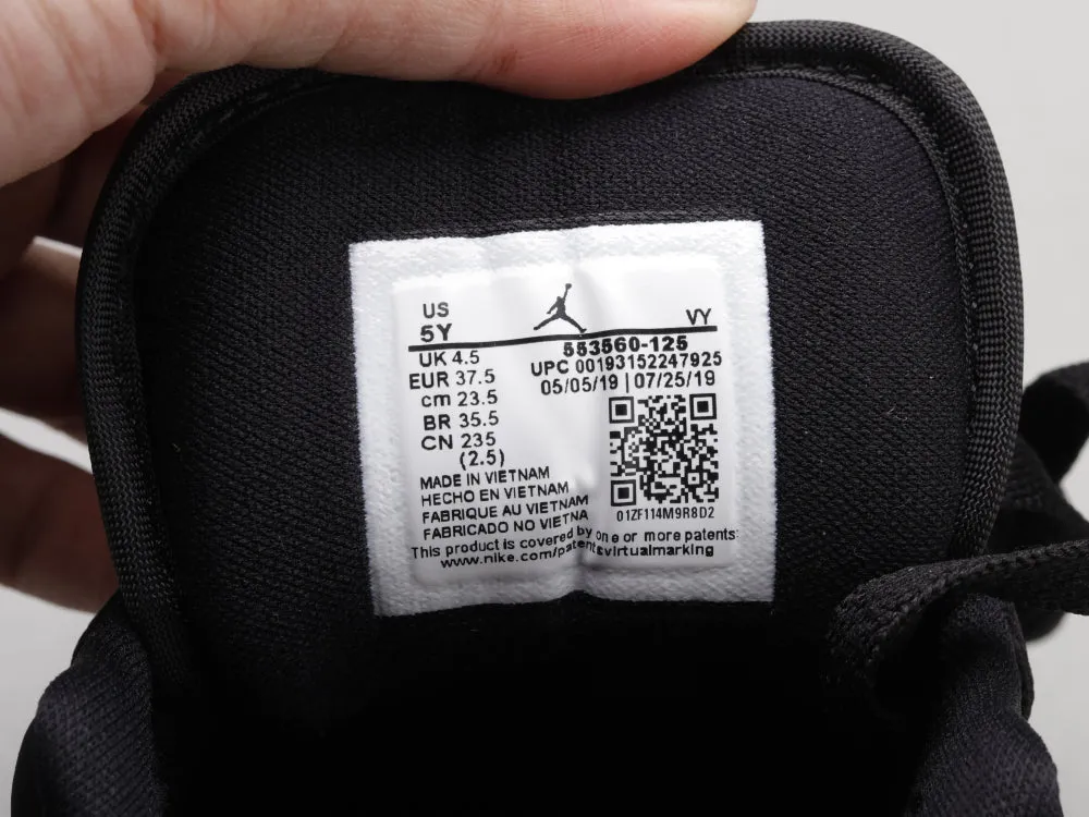 CE - AJ1 Black and purple toes