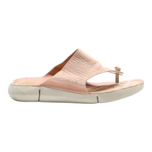 CLARKS Flip Flop Sandals Pink Synthetic Womens UK 6.5