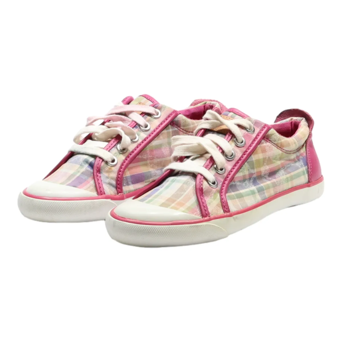 COACH Low Top Trainers Pink Synthetic Womens UK 5