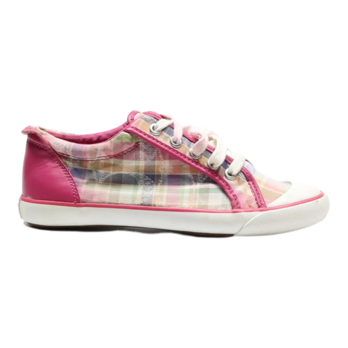 COACH Low Top Trainers Pink Synthetic Womens UK 5