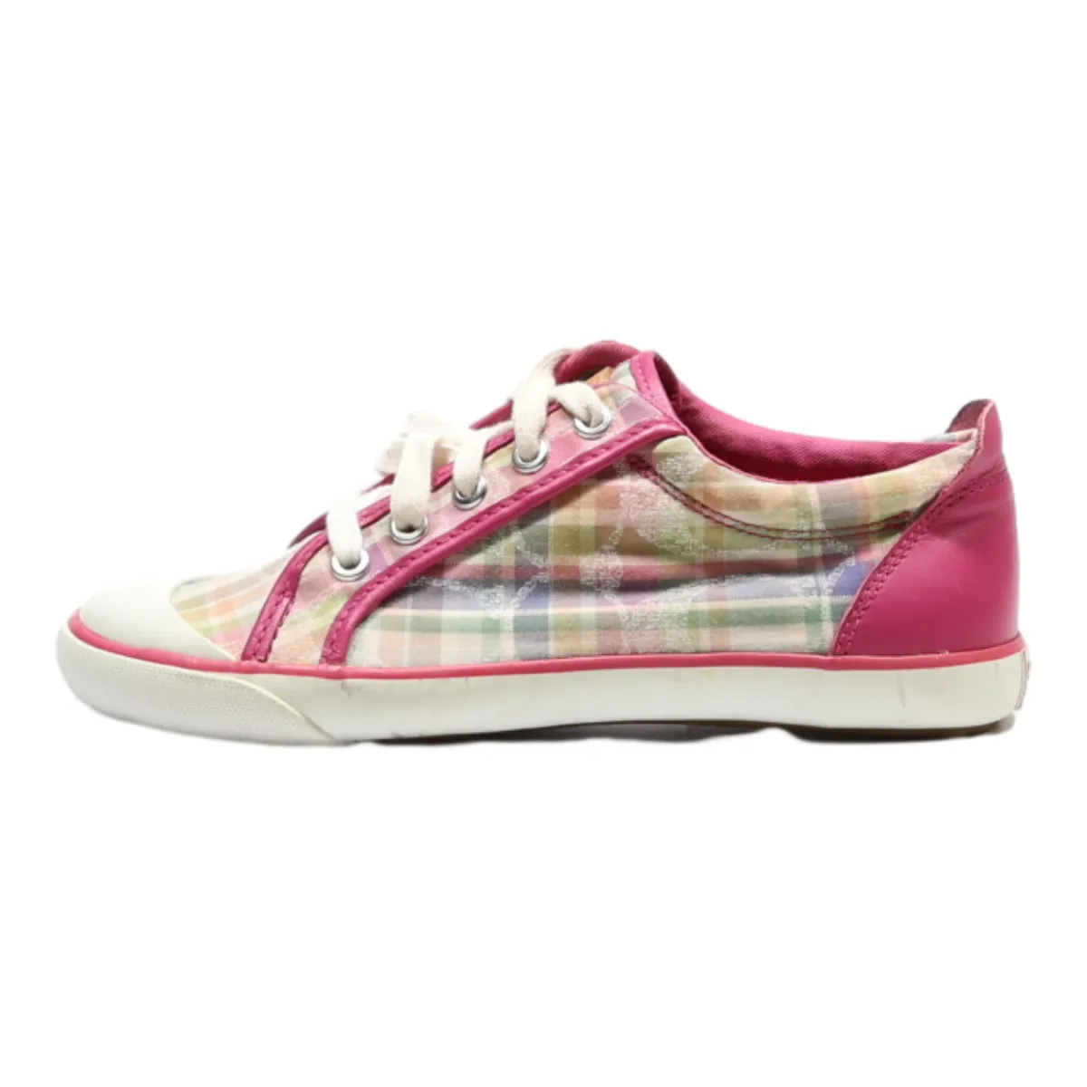 COACH Low Top Trainers Pink Synthetic Womens UK 5