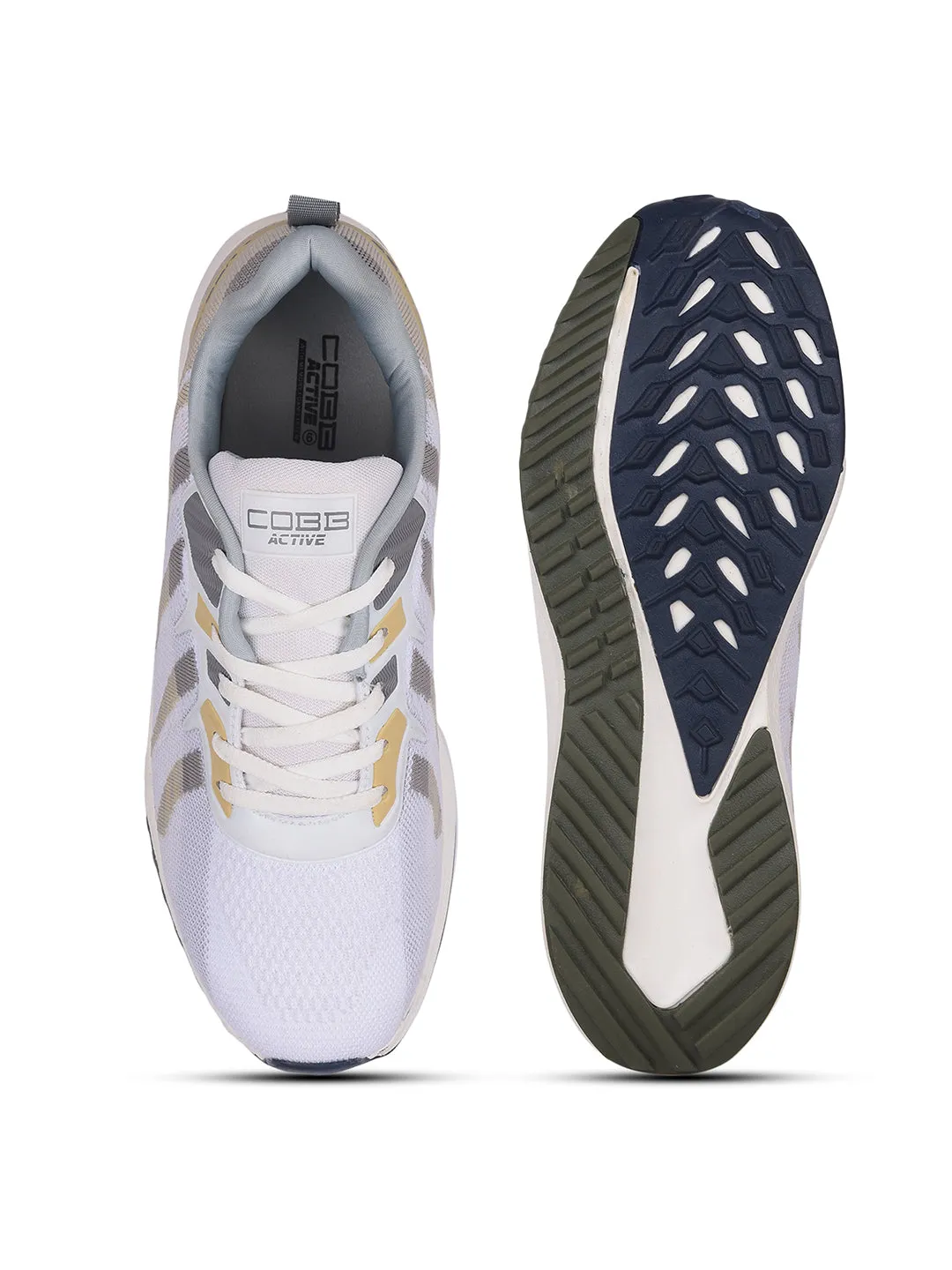 Cobb Mens Beige Running Shoes
