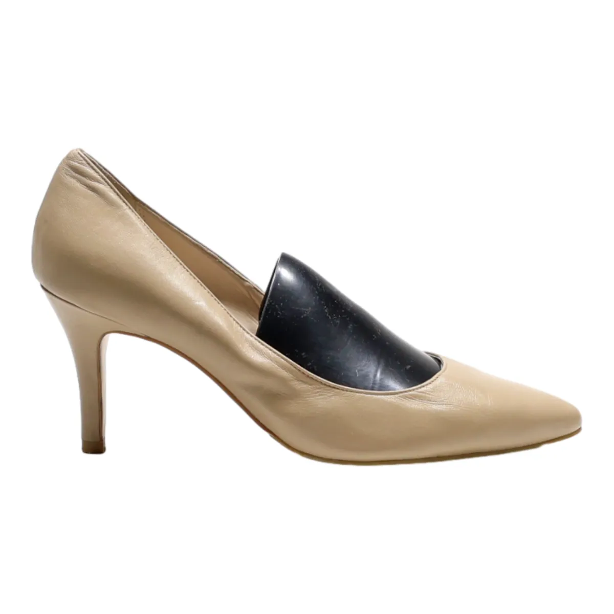 COLE HAAN Pump Heels Beige Leather Womens UK 7