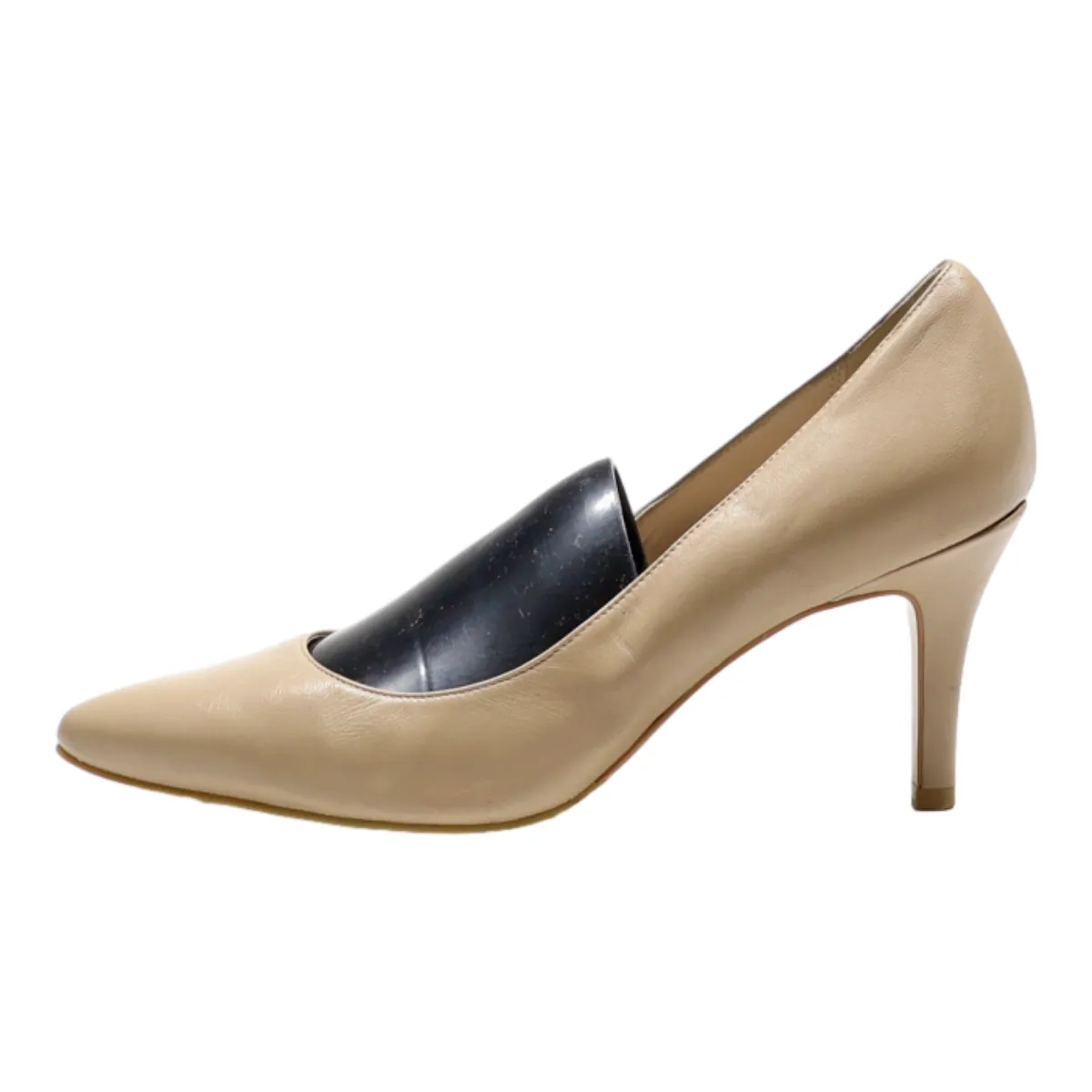 COLE HAAN Pump Heels Beige Leather Womens UK 7