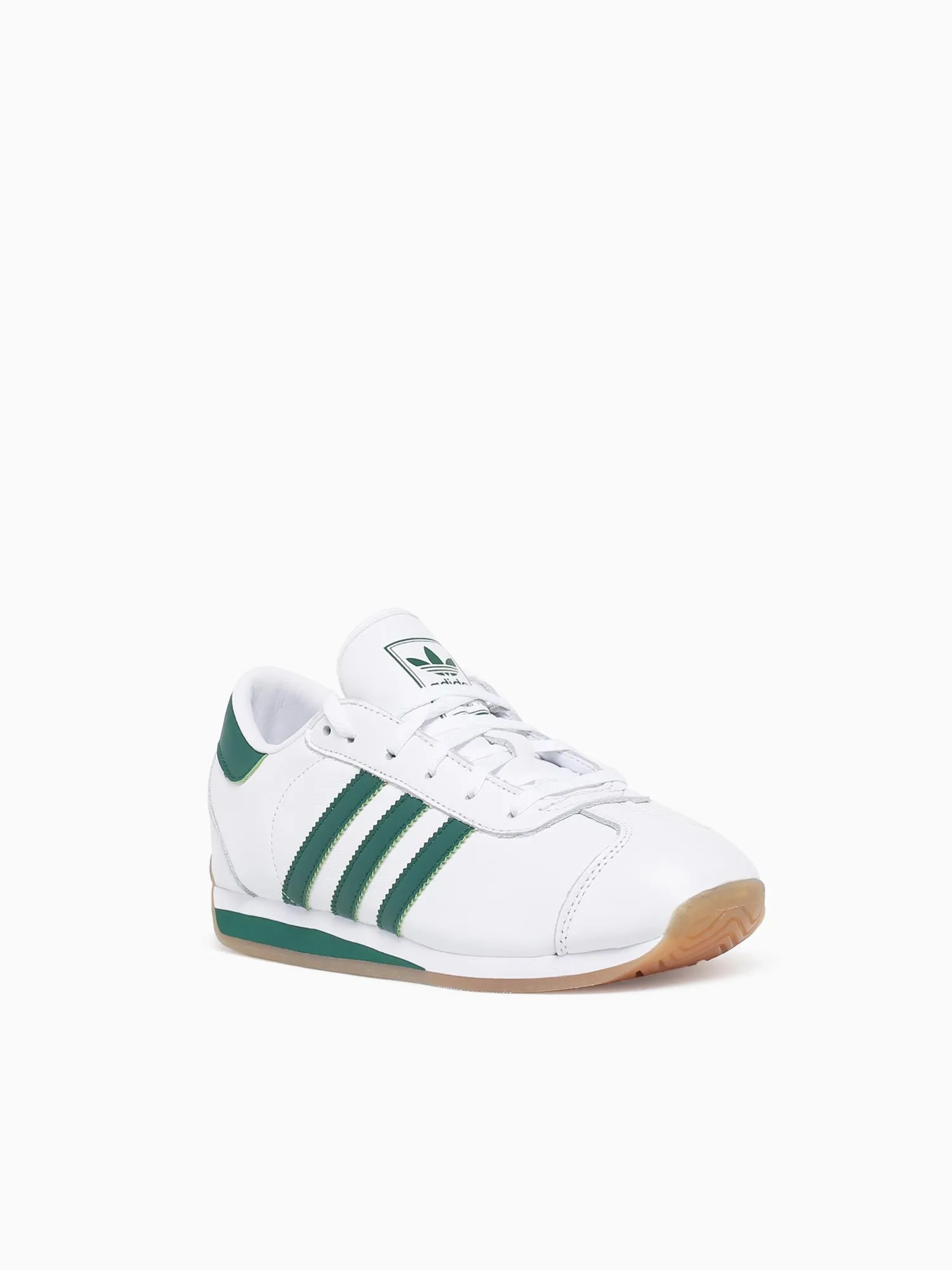 Country Ii White Green leather