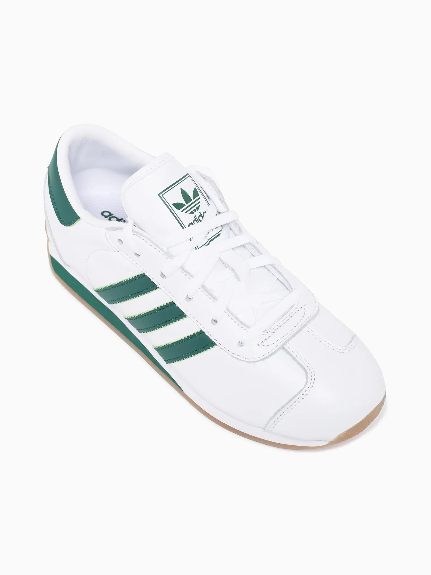Country Ii White Green leather