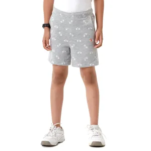 CP BRO BOYS Printed Slim Fit Grey Color Cotton Shorts - BBTS 03 B