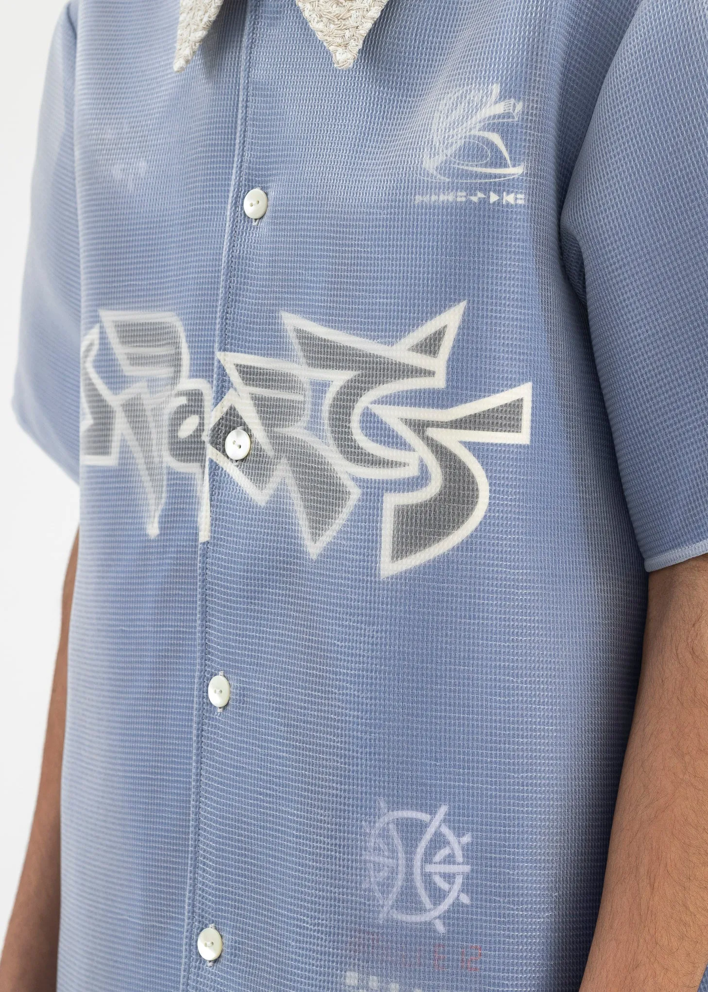CYBER BLUE WARM UP LAYERED SHIRT