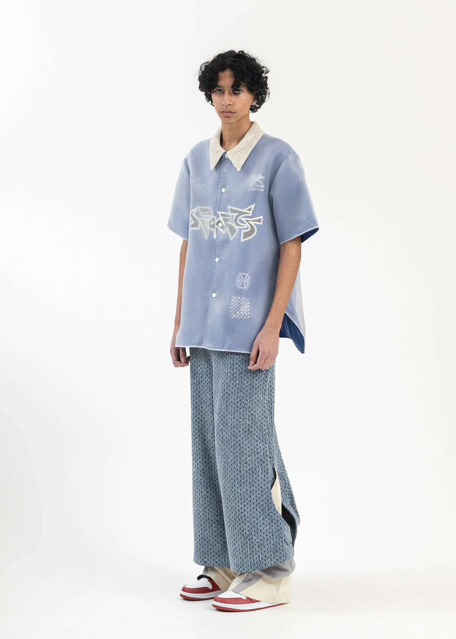CYBER BLUE WARM UP LAYERED SHIRT