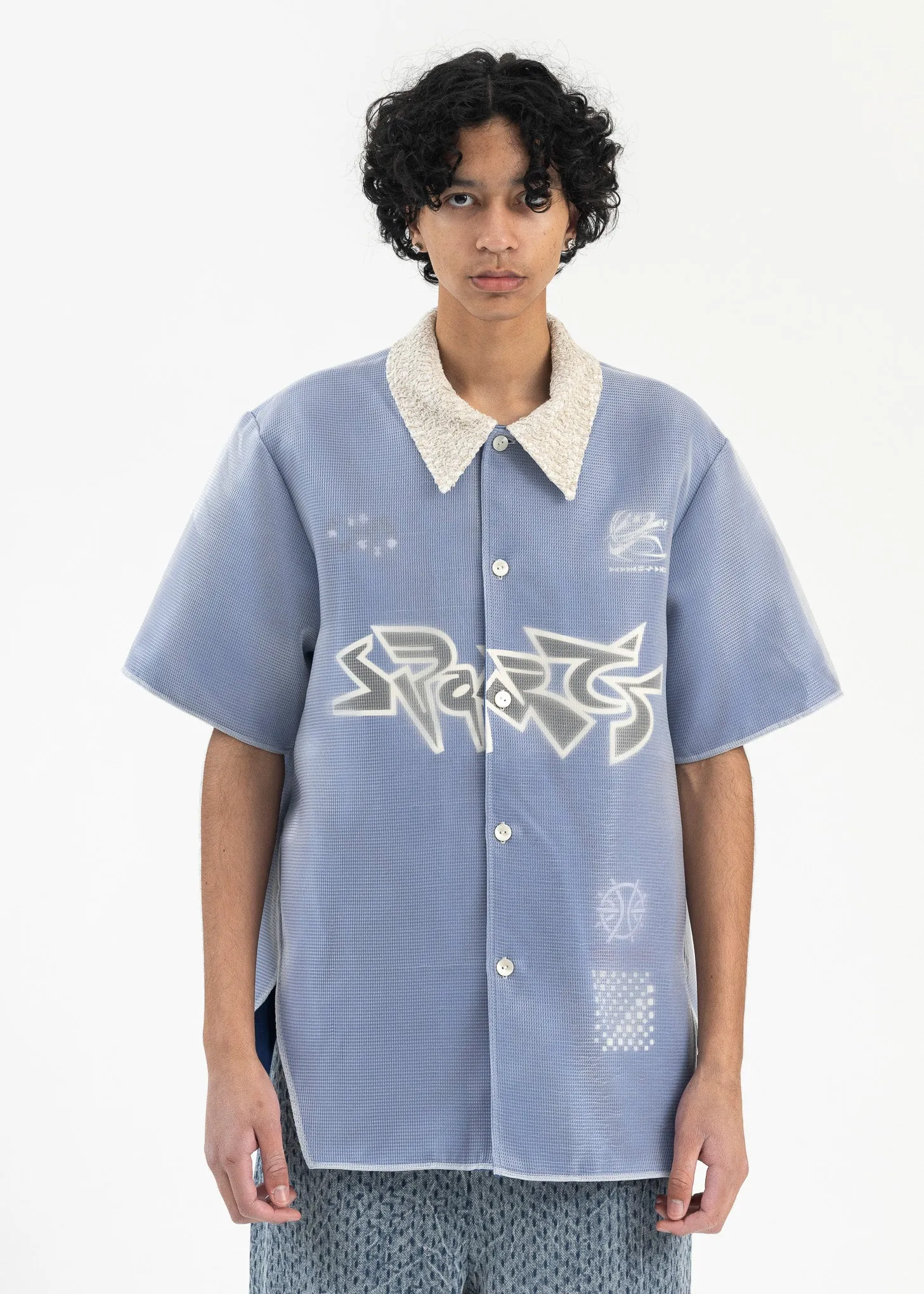 CYBER BLUE WARM UP LAYERED SHIRT