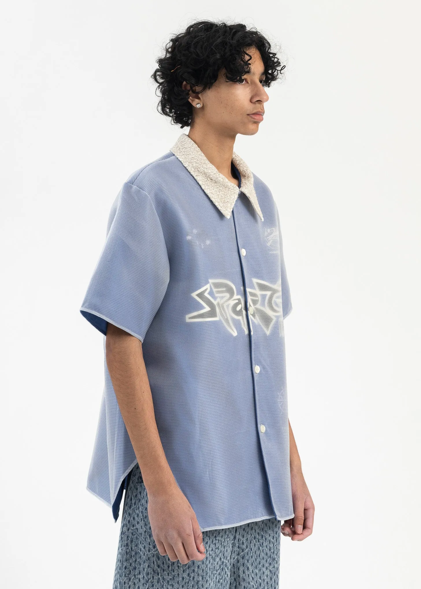 CYBER BLUE WARM UP LAYERED SHIRT
