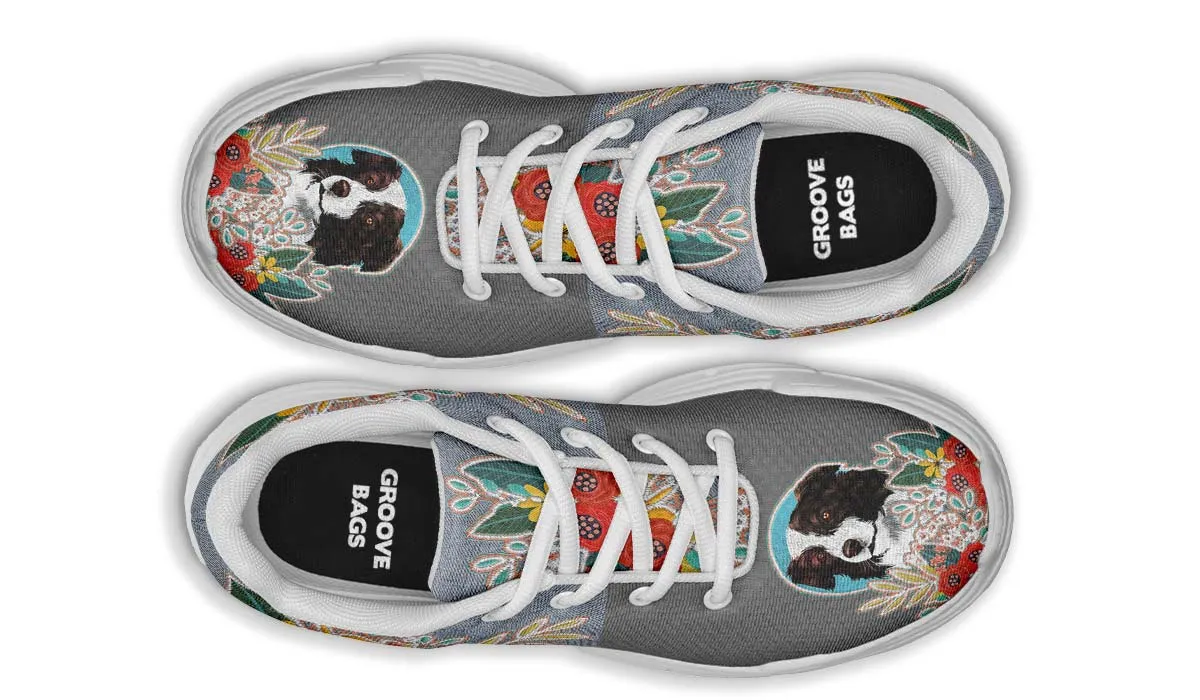Denim Style Border Collie Chunky Sneakers