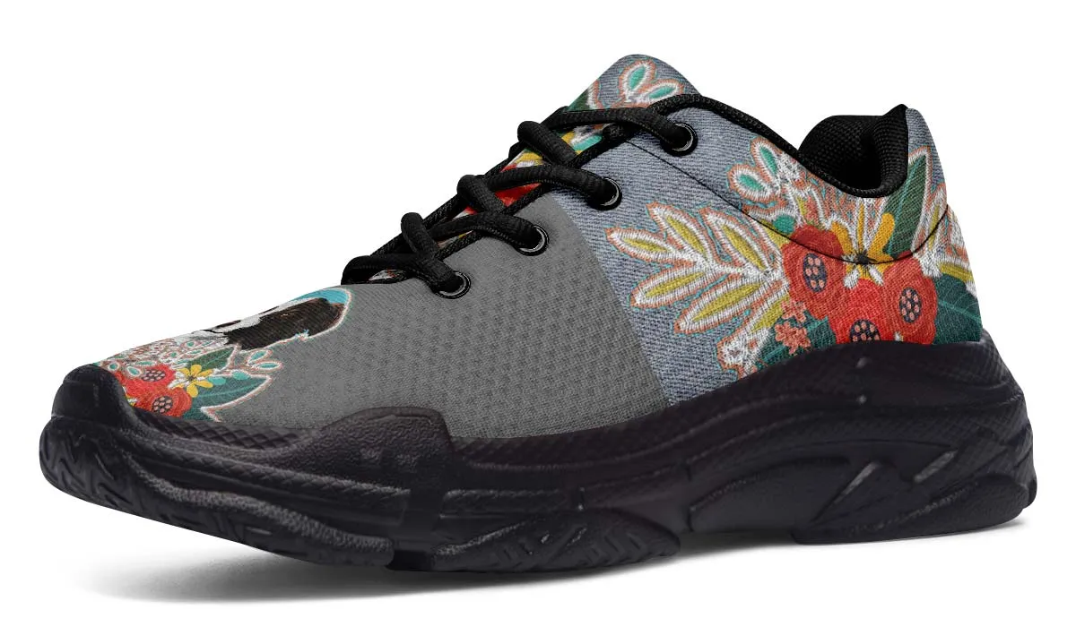 Denim Style Border Collie Chunky Sneakers