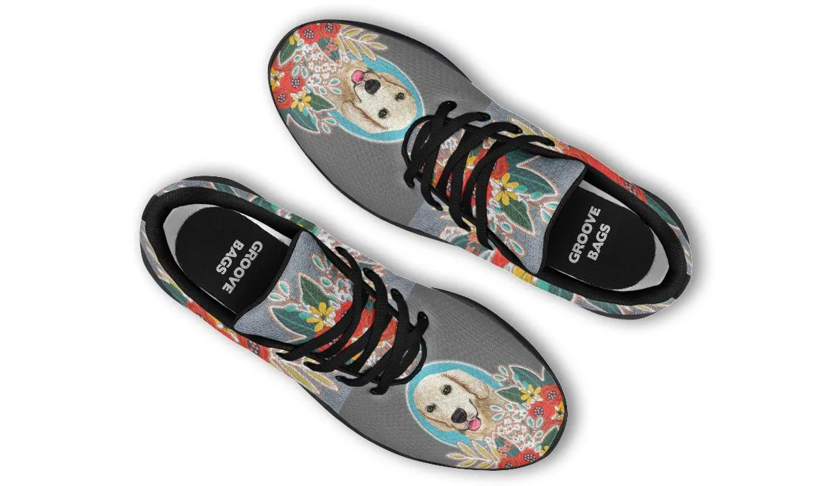 Denim Style Golden Retriever Sneakers