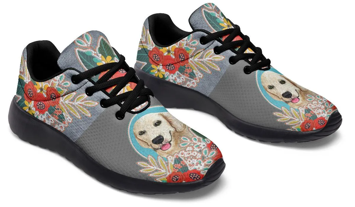 Denim Style Golden Retriever Sneakers