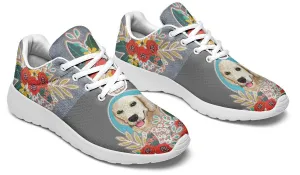 Denim Style Golden Retriever Sneakers