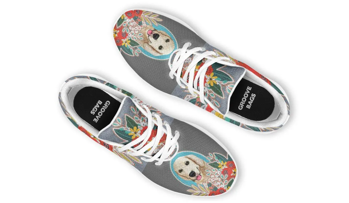 Denim Style Golden Retriever Sneakers