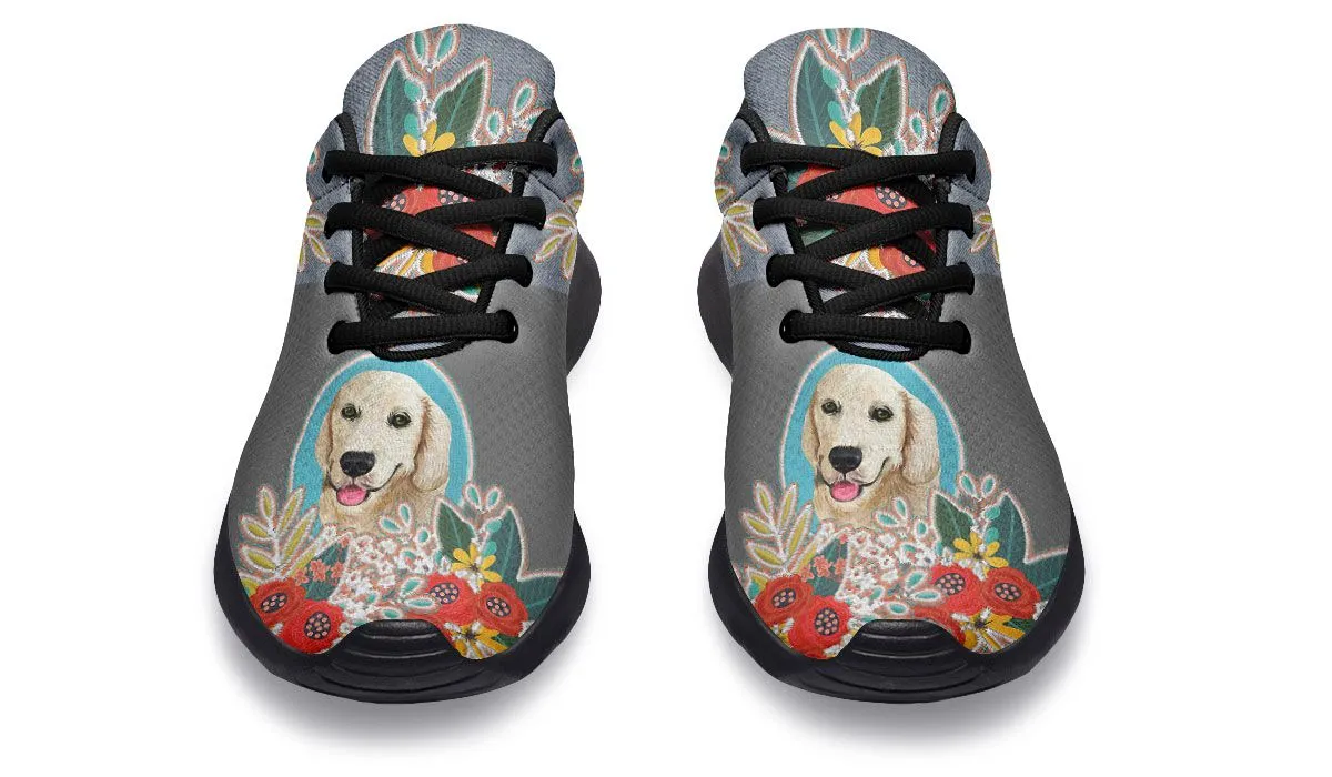 Denim Style Golden Retriever Sneakers