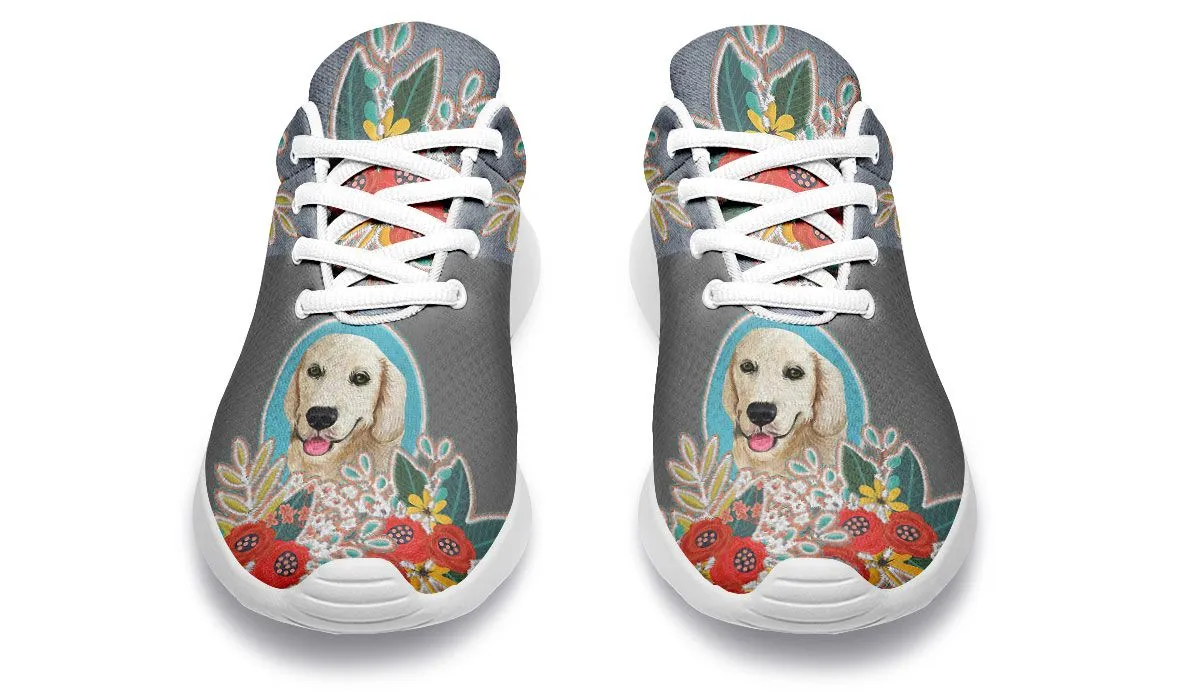 Denim Style Golden Retriever Sneakers