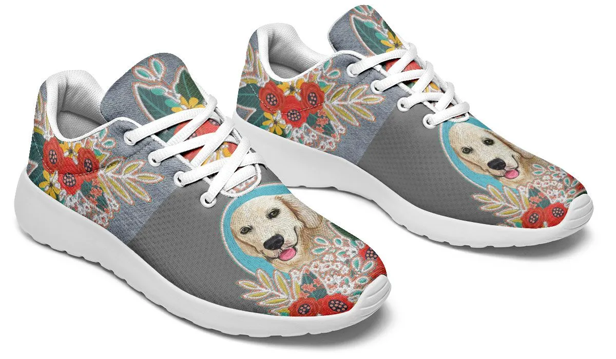 Denim Style Golden Retriever Sneakers