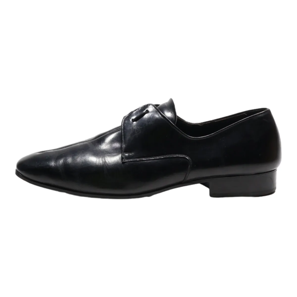 Derby Shoes Black Leather Mens UK 8